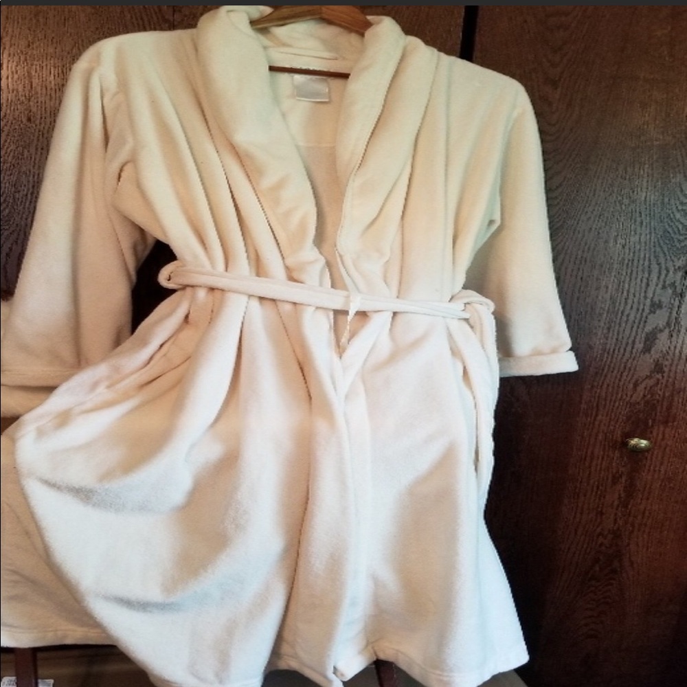 White off long robe